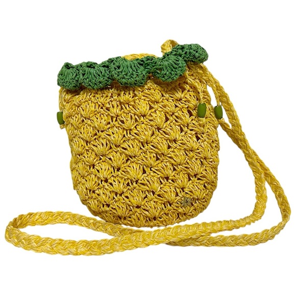 Cappelli Straworld Pineapple Crossbody Bag in Yellow and Green - Picture 1 of 9